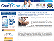 Tablet Screenshot of goutclear.com